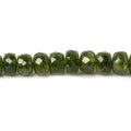 5.5-6mm Dark Idocrase faceted rondelle beads 14 inch 87 pieces