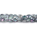 5.5-6mm Mystic Grey Topaz Faceted Oval Beads 8 inch 34 pieces