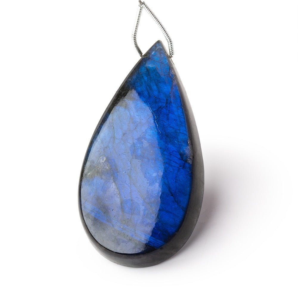 55x29x10mm Labradorite Plain Pear Pendant 1 AAA Focal
