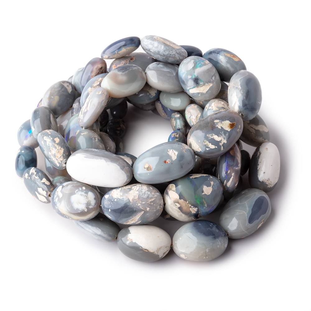 5.5x5-20x14mm Australian Opal Plain Nugget Beads 16 inch 35 pieces