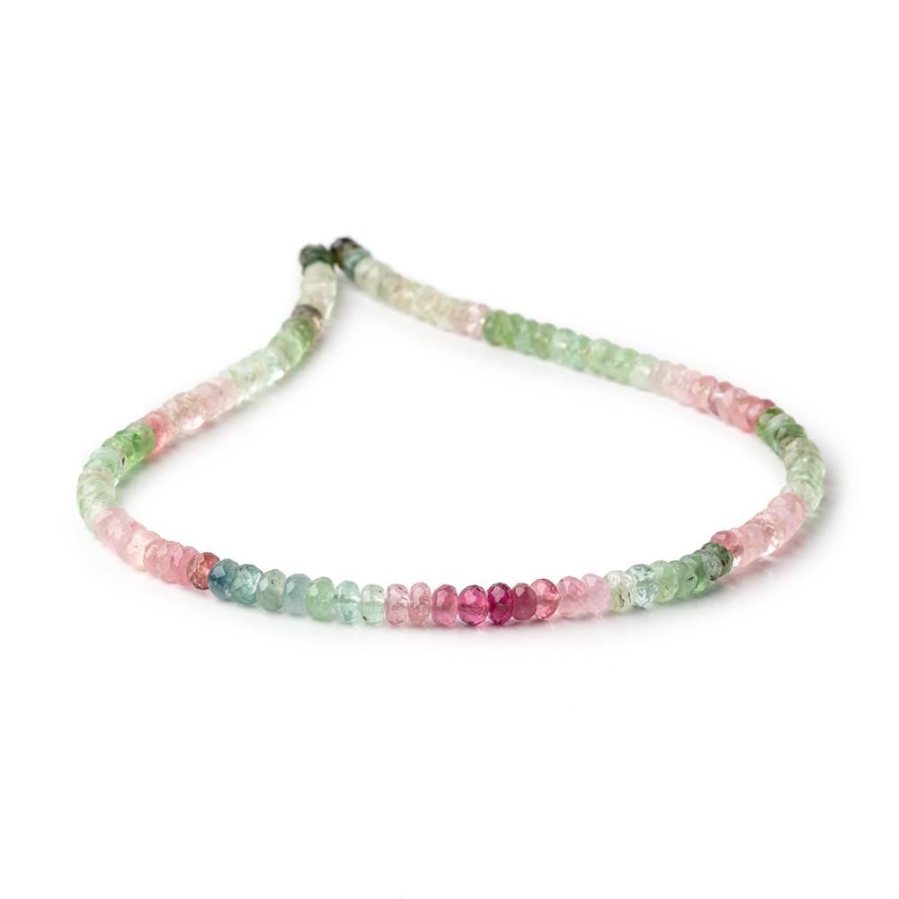 5mm Afghani Tourmaline Faceted Rondelle Beads 14 inch 109 pieces A