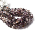 5mm Lepidocrocite faceted petite heart beads 6 inch 50 pieces