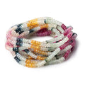 5mm Multi Color Madagascar Sapphire Plain Rondelle 16 inch 172 Beads AA
