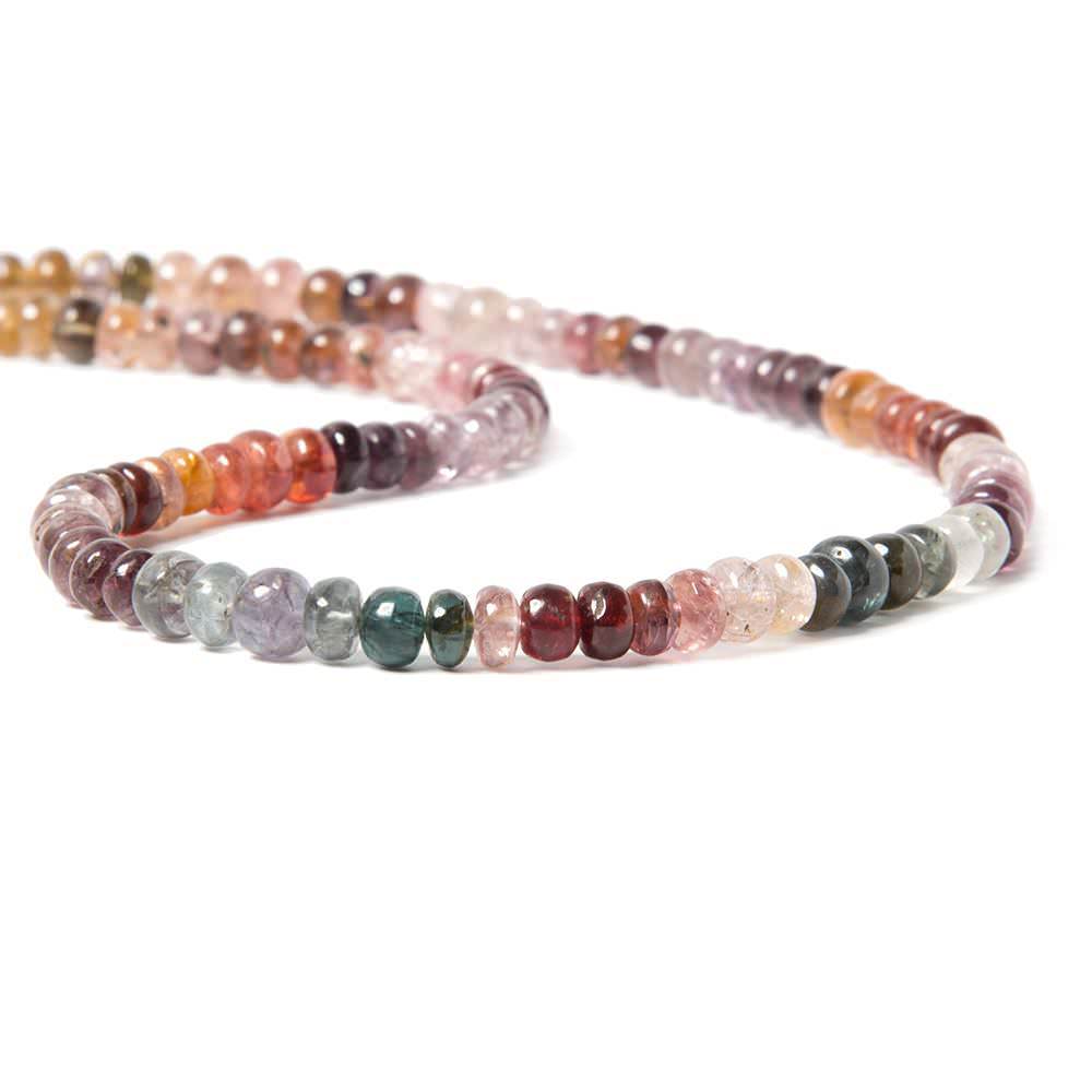 5mm Multi Color Spinel plain rondelle Beads 15 inch 96 pieces