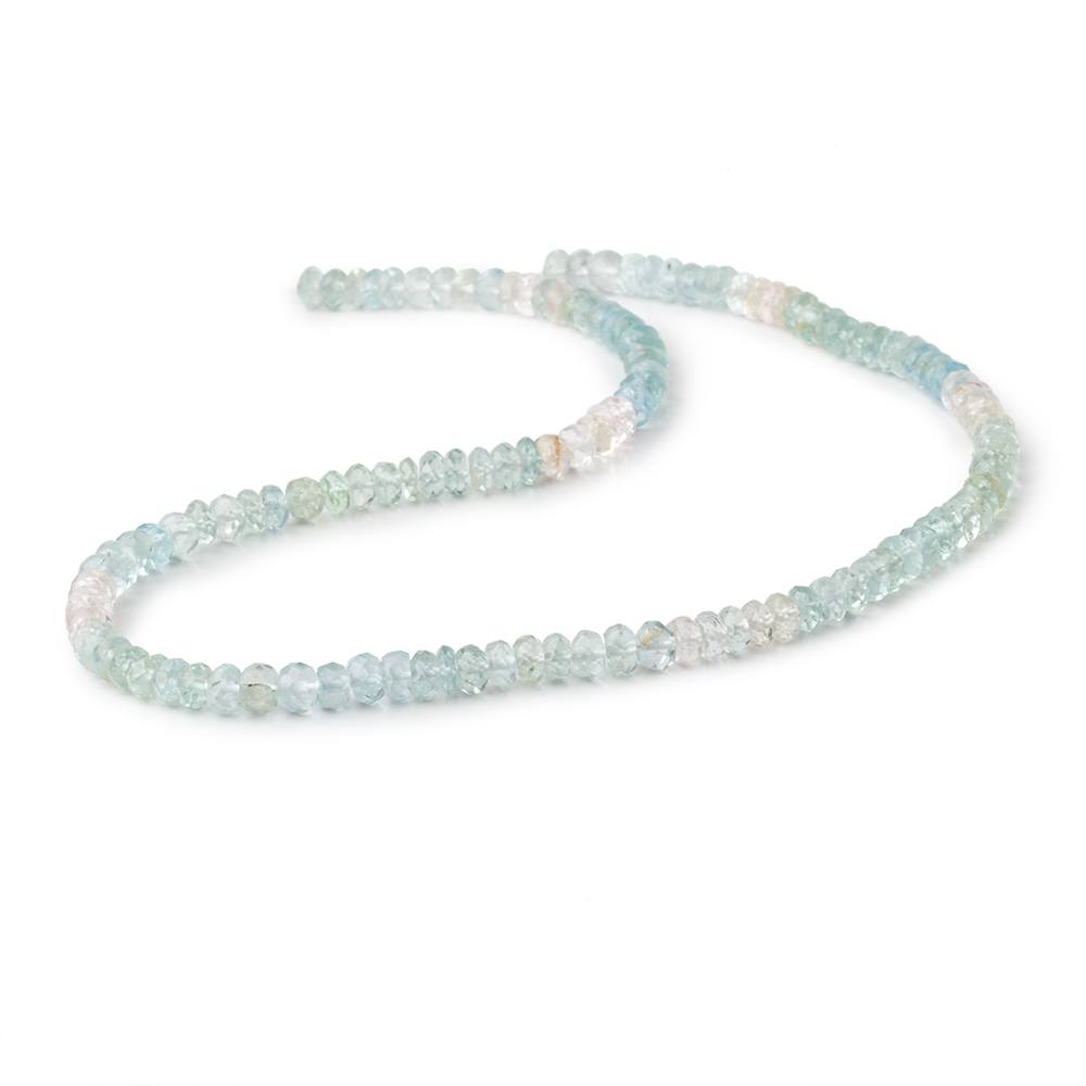 3mm Multi-colored Beryl Faceted Rondelle Beads 15 inches 122 pieces