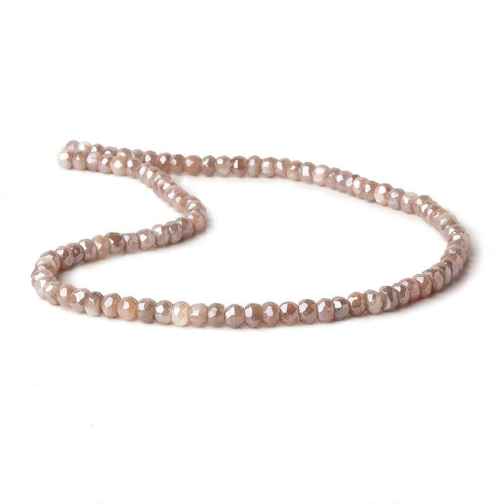 5mm Mystic Multi Color Moonstone faceted rondelle beads 13.5 inch 100 pieces