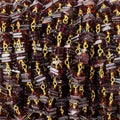 5mm Pyrope Garnet square heishi Vermeil Chain by the foot