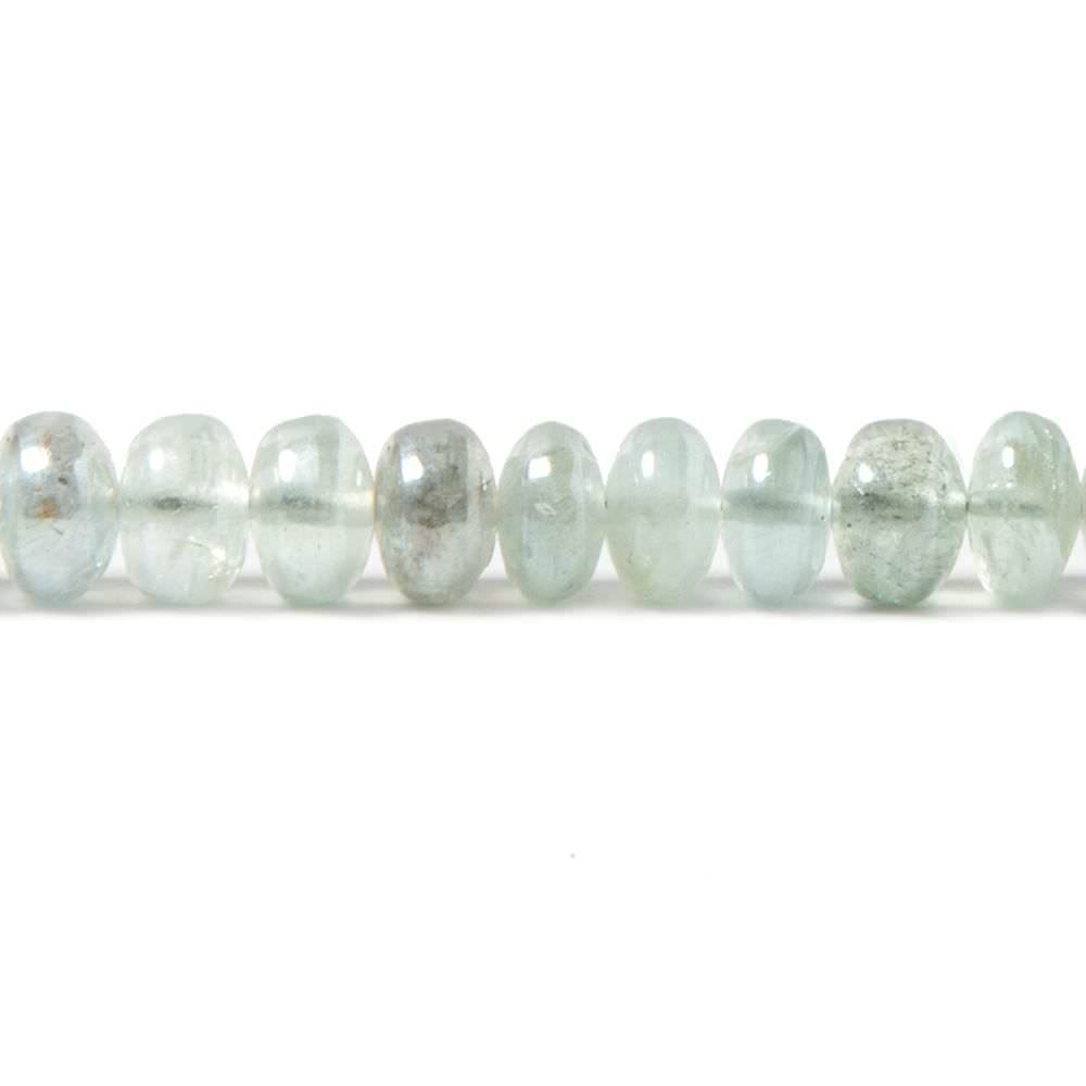 6mm Silver Mystic Multi Beryl plain rondelles 8 inch 56 beads