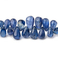 5x2-11x6mm Kyanite Plain Tear Drop Beads 10 inch 103 pieces AA