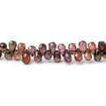 5x3mm Multi Color Tourmaline Faceted Tear Drop Beads 8 inch 108 pieces