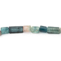 5x4-11x5mm Indicolite Tourmaline Faceted Rectangles 16 inch 60 Beads