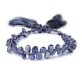 5x4-6x4mm Iolite Pear Briolette Beads 8 inch 70 pieces AAA