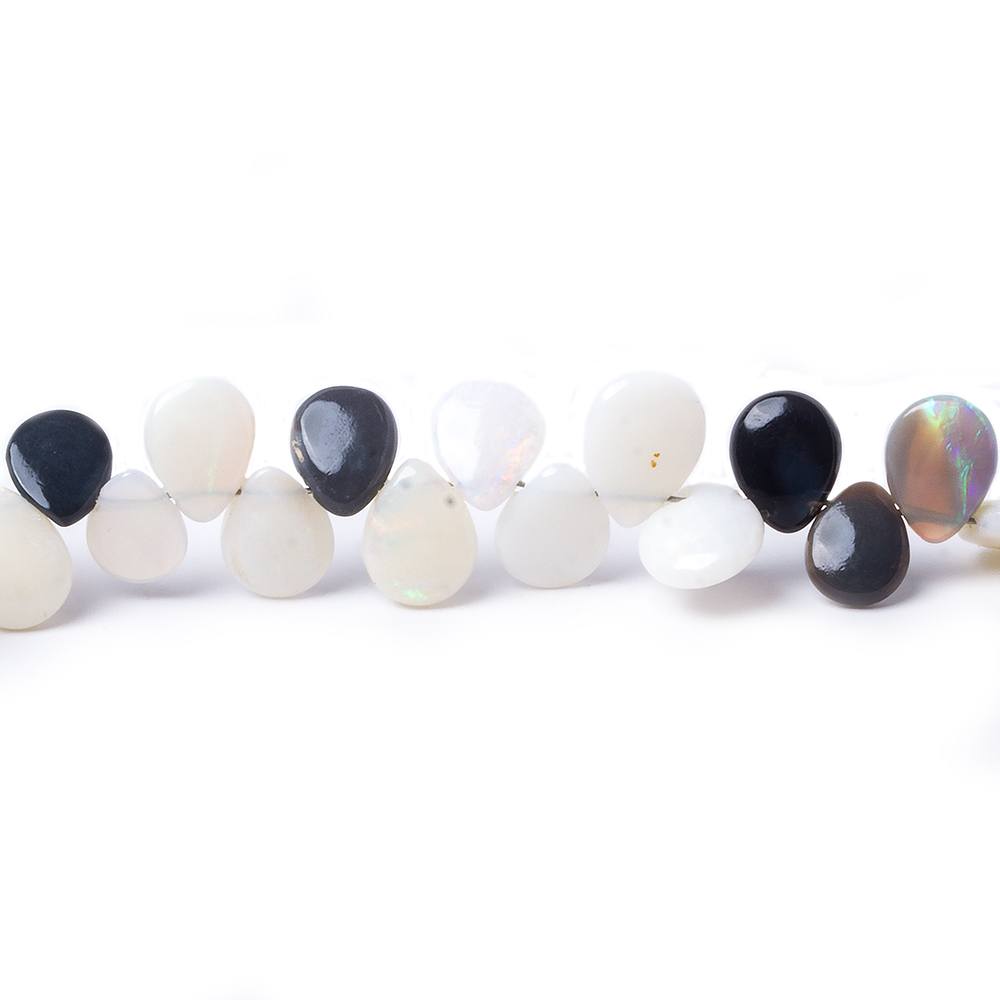 5x4-7x5mm Australian Opal Plain Pear Beads 7.5 inch 64 pieces