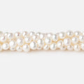 5x4mm Creamy White Baroque Freshwater Pearls 16 inch 88 Beads AAA