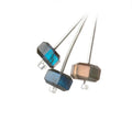 5x8-6x10mm Labradorite Faceted Hexagon Bead Set of 3 Focals