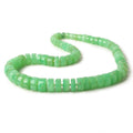 6-13mm Chrysoprase Plain Hishi beads 16 inch 68 pieces AA