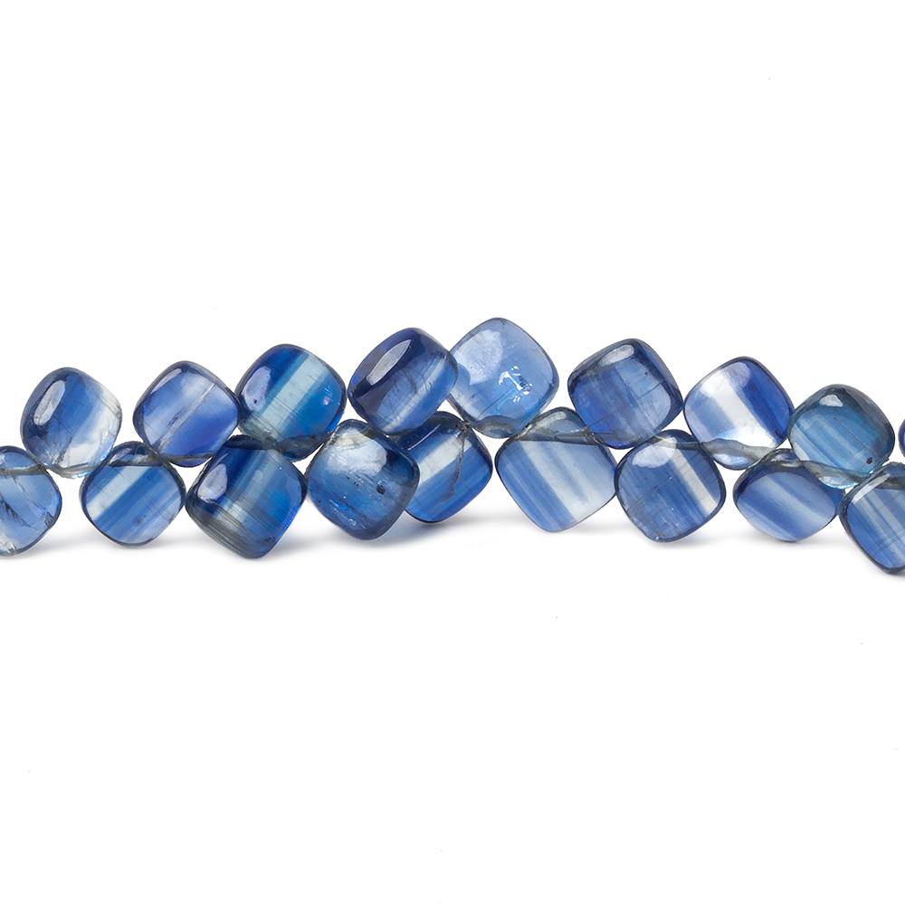 6-7.5mm Kyanite Plain Pillow Beads 8 inch 55 pieces