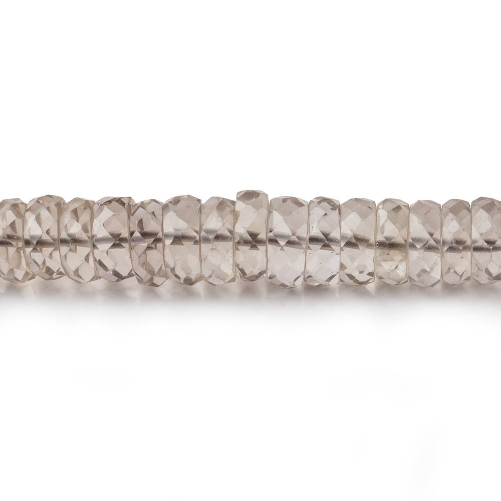 6-7mm Light Smoky Quartz Faceted Heishi Beads 16.75 inch 160 pieces