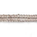 6-7mm Light Smoky Quartz Faceted Heishi Beads 16.75 inch 160 pieces