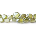 6-7mm Mystic Prehnite Plain Heart Beads 8 inch 58 pieces