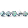 6-7mm Mystic White Topaz Faceted Pillow Beads 9 inch 30 pieces