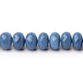 6-8mm Dark Owyhee Blue Opal Faceted Rondelle Beads 16 inch 80 pieces