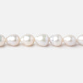 6-8mm White Petite Ultra Baroque Freshwater Pearls 16 inch 54 Beads
