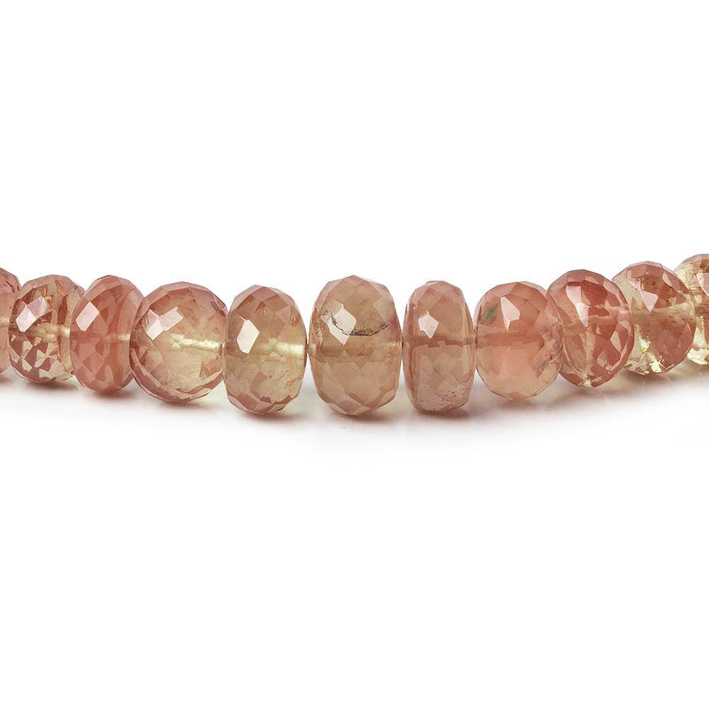 6-9.5mm Andesine Faceted Rondelle Beads 18 inch 103 pieces