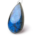 61x32x10mm Labradorite Plain Pear Pendant 1 AAA Focal