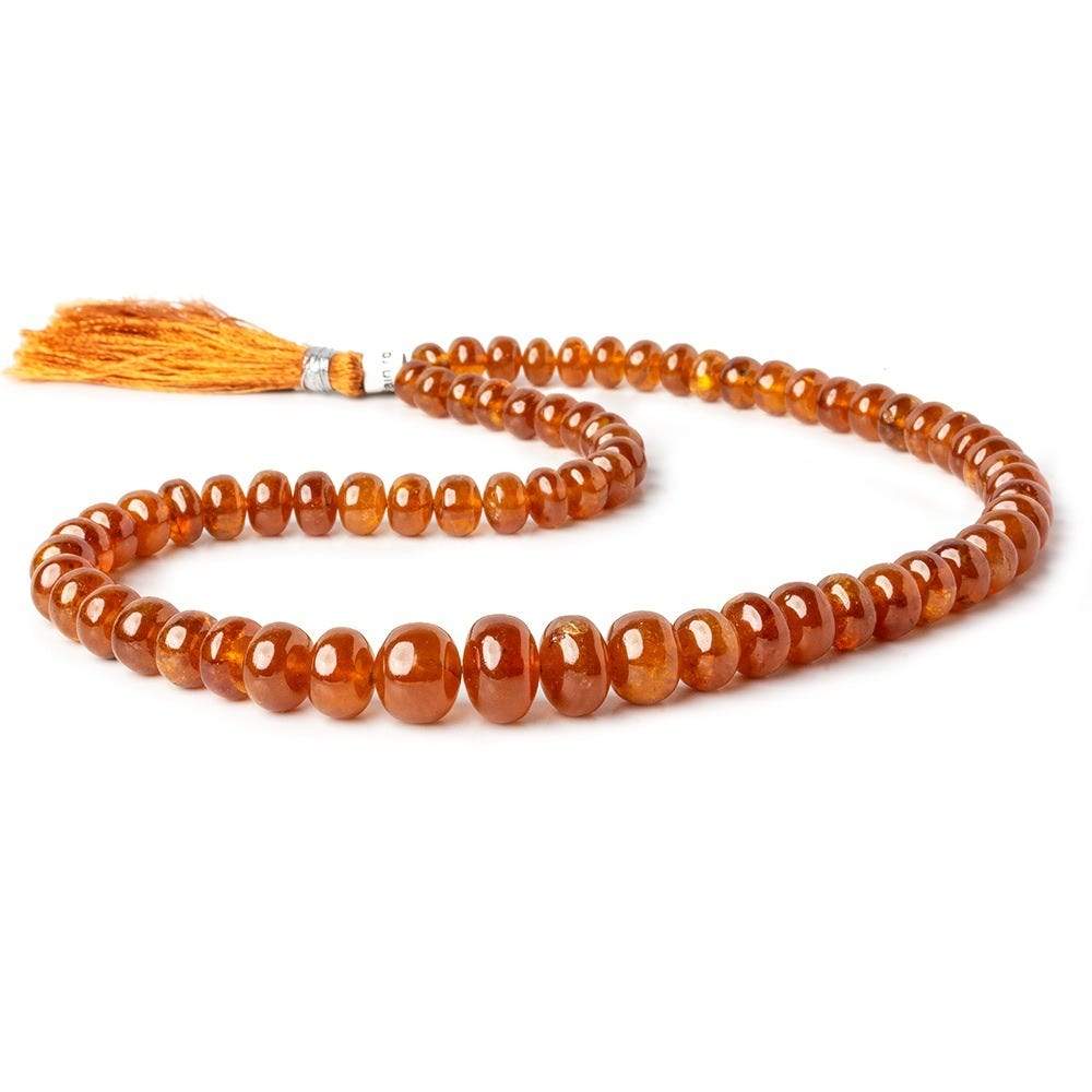 5-6mm Mandarin Garnet Plain Rondelle Beads 15 inch 94 pieces
