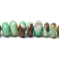 6.5-12mm Chrysoprase & Matrix faceted rondelle beads 14 inch 61 pieces