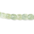 6.5-7mm Prehnite Faceted Cube Beads 8 inch 29 pieces