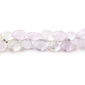 6.5-9mm Kunzite and Hiddenite Faceted Heart Beads 9.5 inch 60 pieces