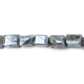 6.5-9mm Mystic Moss Aquamarine Faceted Nugget Beads 8 inch 23 pieces