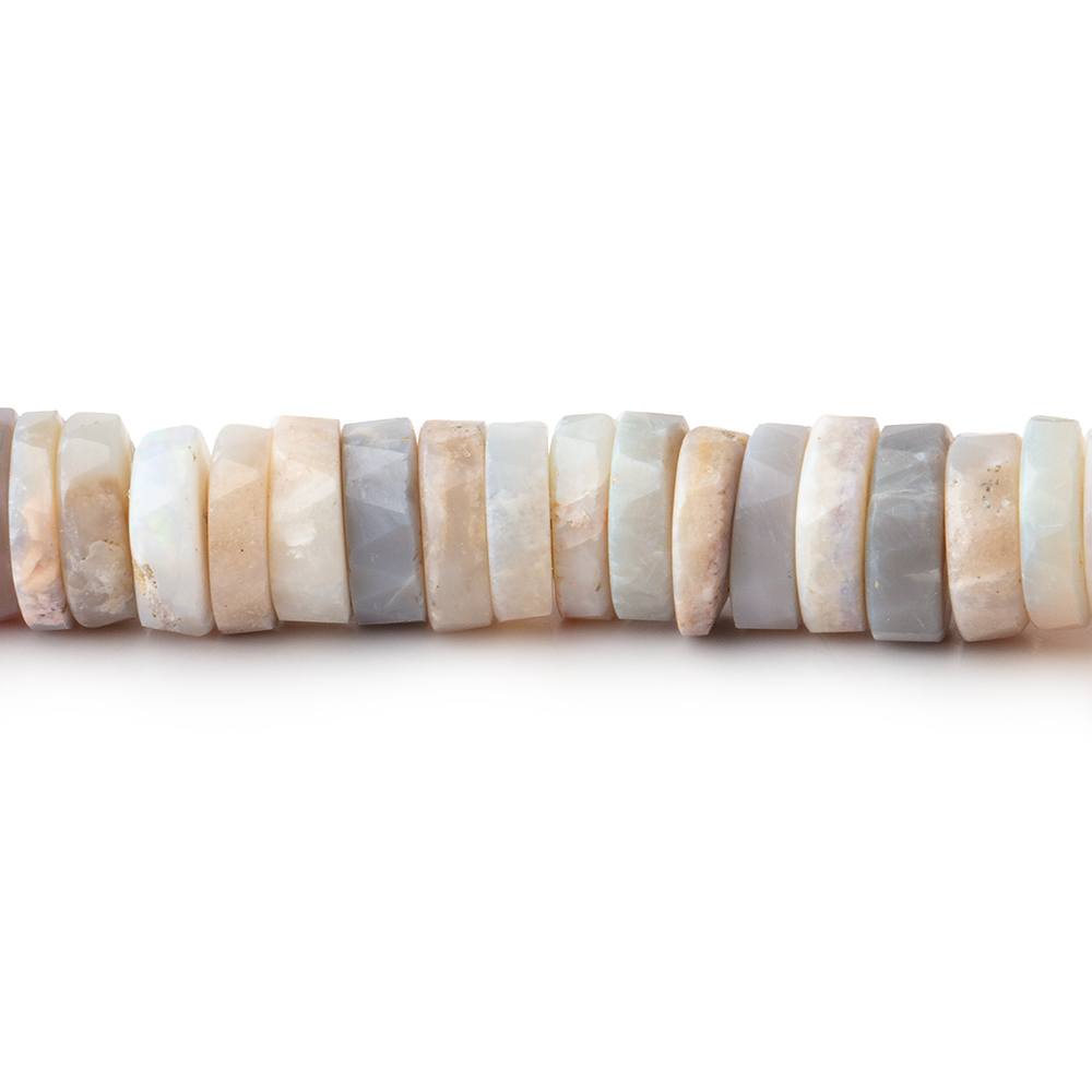 6.5mm Australian Opal Faceted Heishi Beads 16 inch 200 pieces