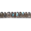 6.5mm Labradorite Plain Rondelle beads 9.5 inch 68 pieces AA