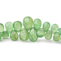 6.5x5-12x8.5mm Tsavorite Garnet Faceted Pear Beads 8 inch 62 pieces AA
