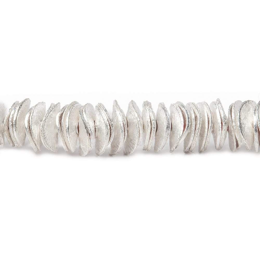 6mm Brushed Wavy Disc Spacers 8 inch 190 Beads
