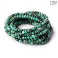 6mm Emerald Faceted Rondelle Beads 16 inch 88 pieces 1mm hole