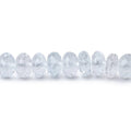 6mm Pale Blue Topaz Faceted Rondelle Beads 8 inch 45 pieces AA