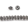 6mm Pinwheel Spacer with 2mm Large Hole Beads 8 inch 50 pieces