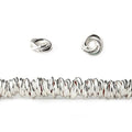 6mm Plain Mobius Large Hole Spacer Beads 8 inch 88 pieces