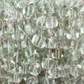 6mm Prasiolite faceted cube .925 Silver Chain by the foot 29 pieces