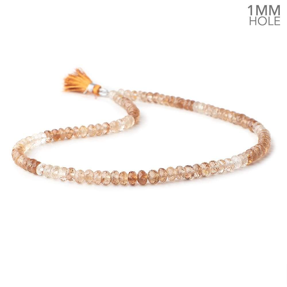 6mm Shaded Imperial Topaz Faceted Rondelle Beads 16 inch 106 pieces 1mm Hole