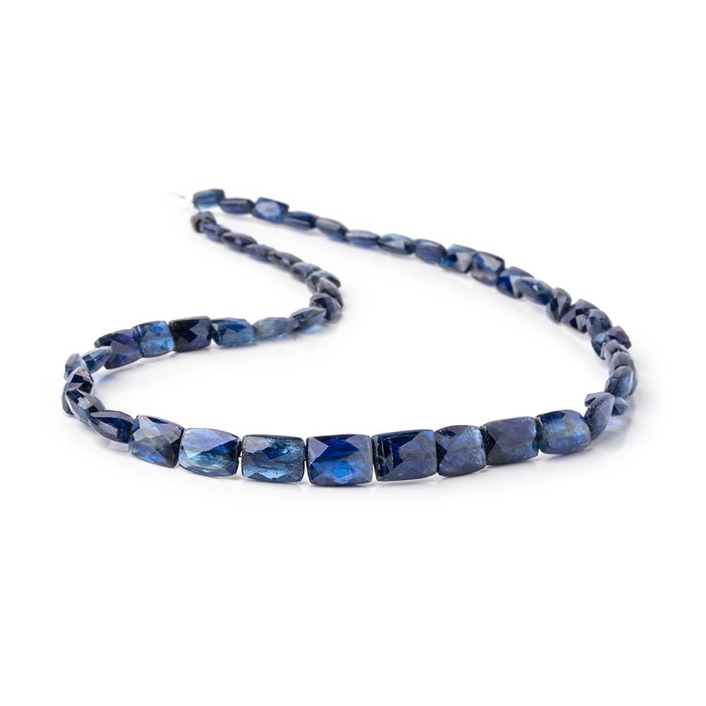 6x4-10x7mm Kyanite Faceted Rectangle Beads 16 inch 51 pieces