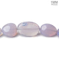 Lavender Opal straight drilled plain nuggets 19 inch 43 beads AA large hole