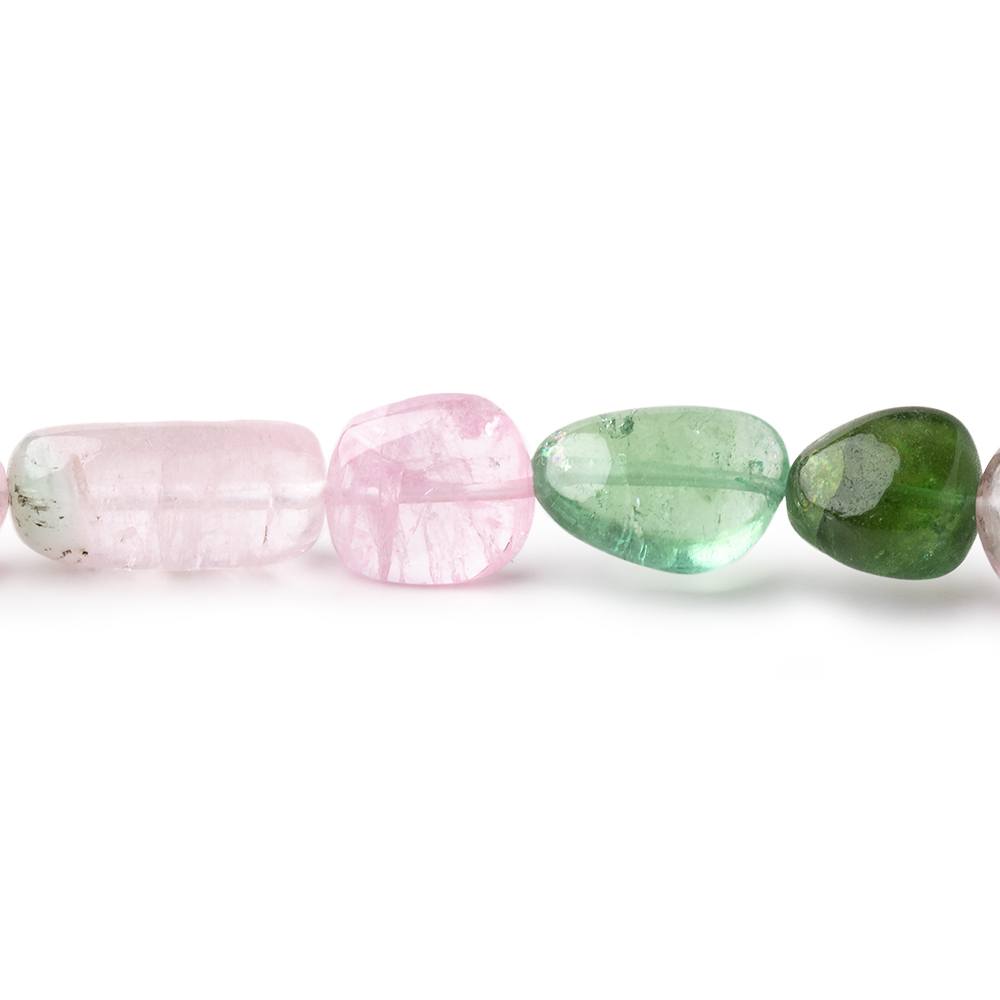 6x5-11x9mm Afghani Tourmaline Plain Nugget Beads 17 inch 43 pieces AAA