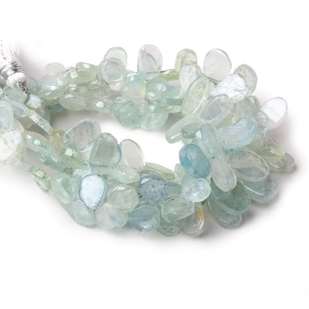6x5-12x8mm Mystic Aquamarine Freeform Slice Beads 7 inch 43 pieces
