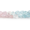 6x5-8x6mm Multi Color Beryl Faceted Tear Drop Beads 18 inch 57 pieces AA