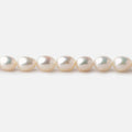 6x5mm Cream Straight Drill Oval Freshwater Pearls 15.5 inch 54 pieces AA